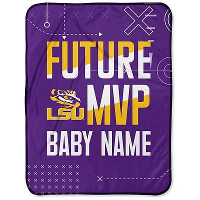 Chad & Jake LSU Tigers 30" x 40" Personalized Baby Blanket