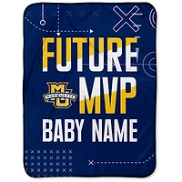 Chad & Jake Marquette Golden Eagles 30" x 40" Personalized Baby Blanket