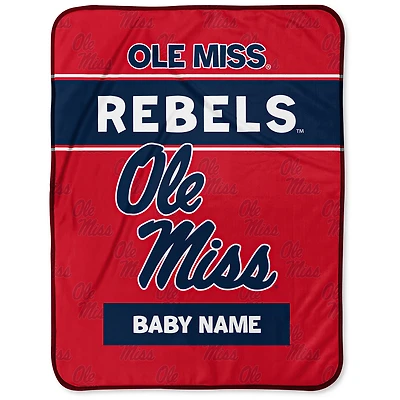 Chad & Jake Ole Miss Rebels 30" x 40" Personalized Baby Blanket