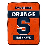 Chad & Jake Syracuse Orange 30" x 40" Personalized Baby Blanket