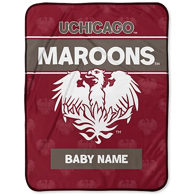 Chad & Jake UChicago Maroons 30" x 40" Personalized Baby Blanket