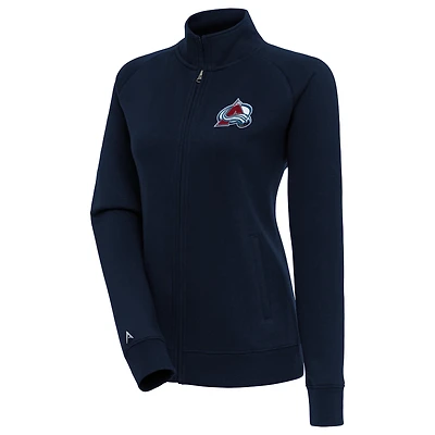 Women's Antigua Navy Colorado Avalanche Victory Full-Zip Jacket