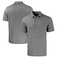 Men's Cutter & Buck  Black/White Eastern Washington Eagles Big & Tall Forge Eco Double Stripe Stretch Recycled Polo