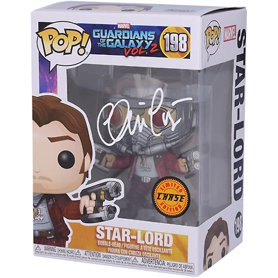 Chris Pratt Guardians of the Galaxy Volume 2 Autographed Limited Chase Edition #198 Funko Pop!