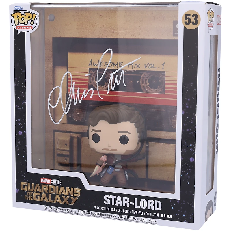 Chris Pratt Guardians of the Galaxy Volume 1 Autographed #53 Funko Pop! Album