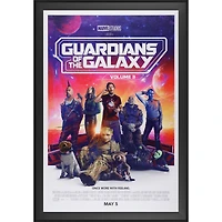Chris Pratt Guardians of the Galaxy Volume 3 Autographed Framed 27" x 40" Movie Poster