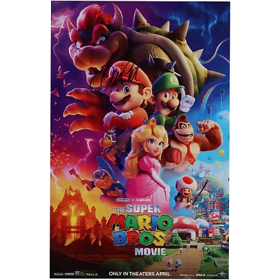 Chris Pratt Super Mario Bros. Autographed 11" x 17" Movie Poster
