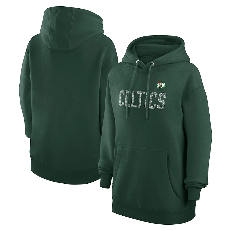 Women's G-III 4Her by Carl Banks Kelly Green Boston Celtics Dot Print Pullover Hoodie