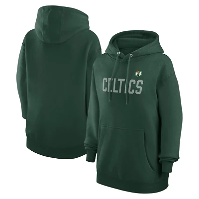 Women's G-III 4Her by Carl Banks Kelly Green Boston Celtics Dot Print Pullover Hoodie
