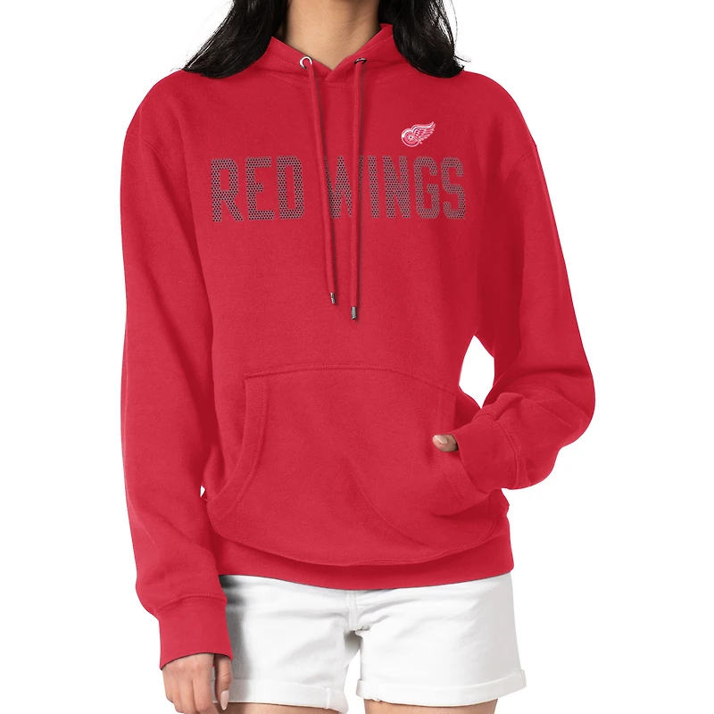 Women's G-III 4Her by Carl Banks  Red Detroit Red Wings Dot Print Pullover Hoodie