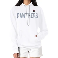 Women's G-III 4Her by Carl Banks  White Florida Panthers Dot Print Pullover Hoodie