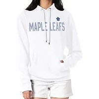 Women's G-III 4Her by Carl Banks  White Toronto Maple Leafs Dot Print Pullover Hoodie
