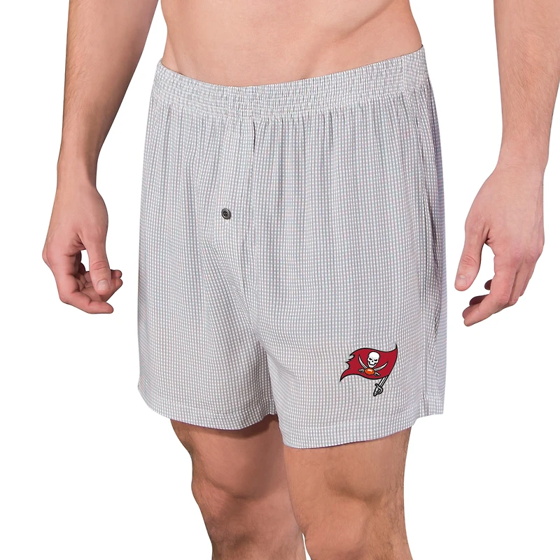 Men's Concepts Sport Gray Tampa Bay Buccaneers Melody Woven Boxer