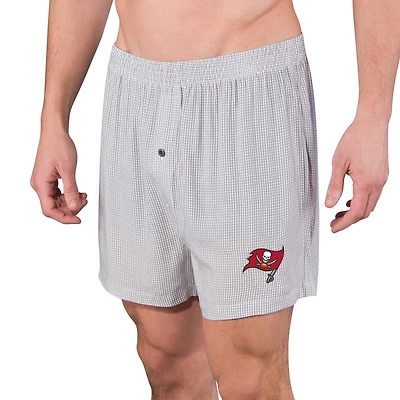 Men's Concepts Sport Gray Tampa Bay Buccaneers Melody Woven Boxer