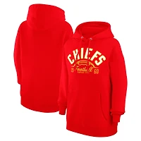 Unisex Starter  Red Kansas City Chiefs Half Ball Team Fleece Pullover Hoodie