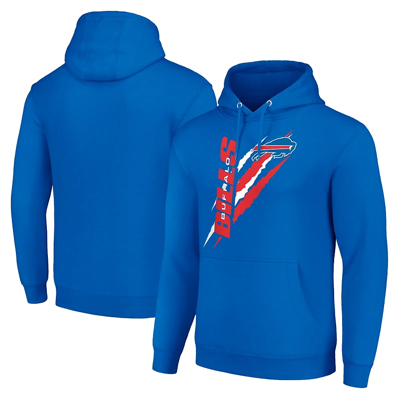 Unisex Starter Royal Buffalo Bills Color Scratch Fleece Pullover Hoodie