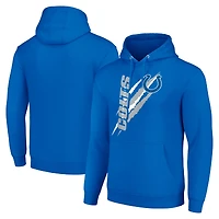 Unisex Starter Royal Indianapolis Colts Color Scratch Fleece Pullover Hoodie