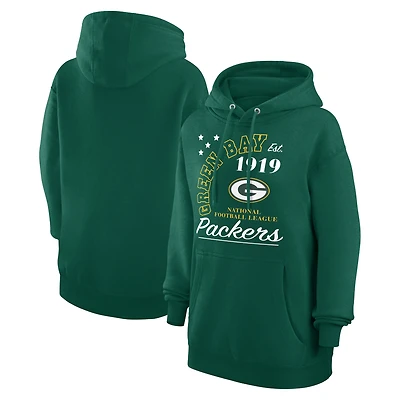 Unisex Starter  Green Green Bay Packers Arch Team Fleece Pullover Hoodie