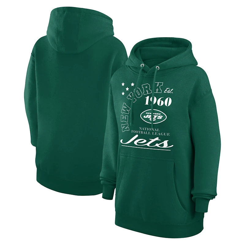 Unisex Starter  Green New York Jets Arch Team Fleece Pullover Hoodie