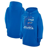 Unisex Starter  Royal Buffalo Bills Arch Team Fleece Pullover Hoodie
