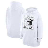 Unisex Starter  White New York Giants Arch Team Fleece Pullover Hoodie