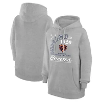 Unisex Starter  Heather Gray Chicago Bears Arch Team Fleece Pullover Hoodie