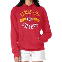 Women's G-III 4Her by Carl Banks Red Kansas City Chiefs City Graphic Team Fleece Pullover Hoodie