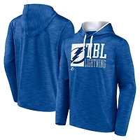 Men's Fanatics Blue Tampa Bay Lightning Never Quit Pullover Hoodie