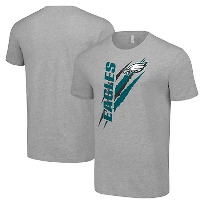 Men's Starter  Heather Gray Philadelphia Eagles Color Scratch T-Shirt