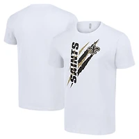 Men's Starter  White New Orleans Saints Color Scratch T-Shirt