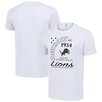Men's Starter  White Detroit Lions City Arch Team T-Shirt