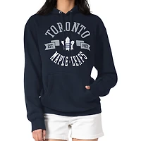 Women's G-III 4Her by Carl Banks Navy Toronto Maple Leafs City Graphic Fleece Pullover Hoodie