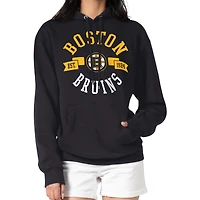 Women's G-III 4Her by Carl Banks Black Boston Bruins City Graphic Fleece Pullover Hoodie