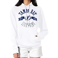 Women's G-III 4Her by Carl Banks White Tampa Bay Lightning City Graphic Fleece Pullover Hoodie