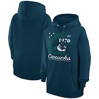 Men's Starter  Navy Vancouver Canucks Arch City Team Graphic Fleece Pullover Hoodie