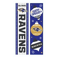 Baltimore Ravens 47" Double Sided Christmas Leaner Fan Sign