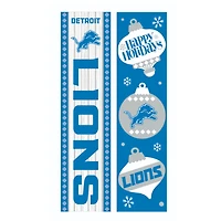 Detroit Lions 47" Double Sided Christmas Leaner Fan Sign