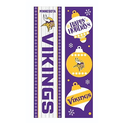 Minnesota Vikings 47" Double Sided Christmas Leaner Fan Sign
