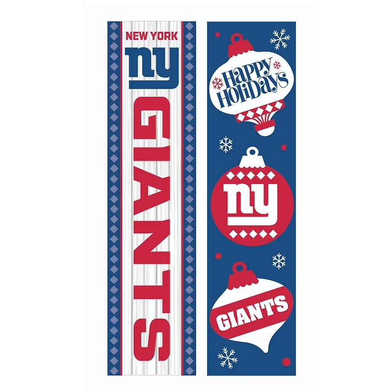 New York Giants 47" Double Sided Christmas Leaner Fan Sign