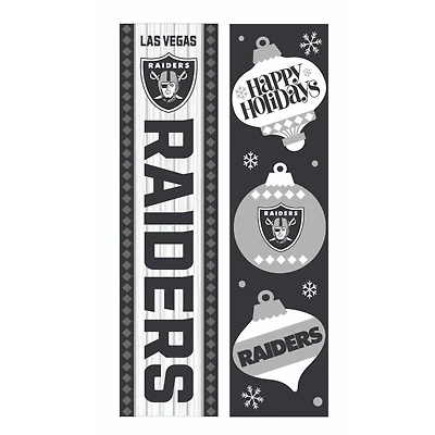 Las Vegas Raiders 47" Double Sided Christmas Leaner Fan Sign
