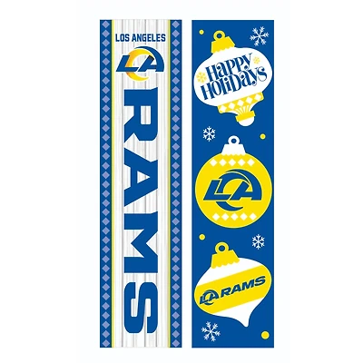 Los Angeles Rams 47" Double Sided Christmas Leaner Fan Sign