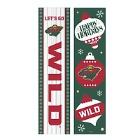 Minnesota Wild 47" Double Sided Christmas Leaner Fan Sign
