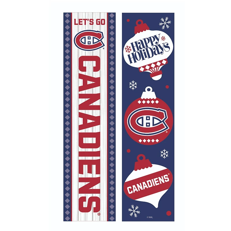 Montreal Canadiens 47" Double Sided Christmas Leaner Fan Sign