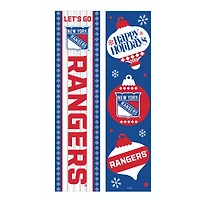 New York Rangers 47" Double Sided Christmas Leaner Fan Sign