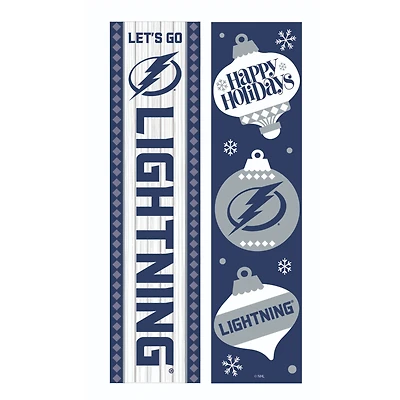 Tampa Bay Lightning 47" Double Sided Christmas Leaner Fan Sign