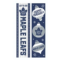 Toronto Maple Leafs 47" Double Sided Christmas Leaner Fan Sign