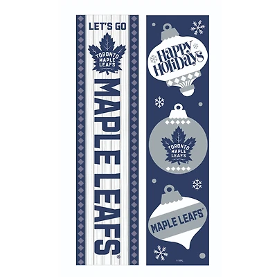 Toronto Maple Leafs 47" Double Sided Christmas Leaner Fan Sign