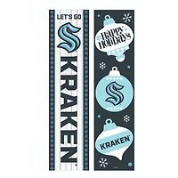 Seattle Kraken 47" Double Sided Christmas Leaner Fan Sign