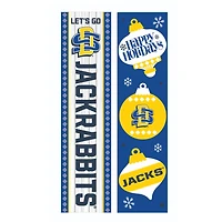 South Dakota State Jackrabbits 47" Double Sided Christmas Leaner Fan Sign