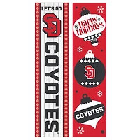 South Dakota Coyotes 47" Double Sided Christmas Leaner Fan Sign